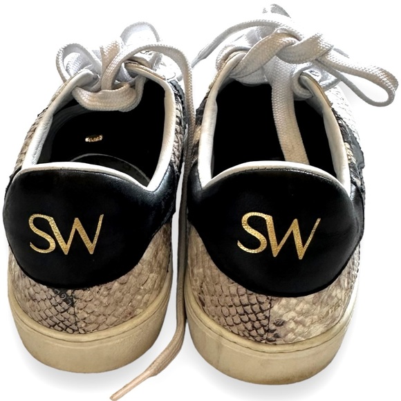 Stuart Weitzman Women’s Limited Edition Python Printed Daryl Sneakers Size 9 - Picture 4 of 11